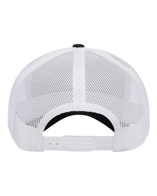 Classic Trucker Hat Curved Bill - Black/White