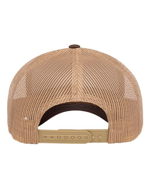 Classic Trucker Hat Curved Bill - Brown/ Khaki