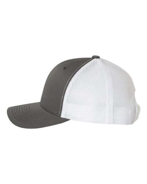 Classic Trucker Hat Curved Bill - Charcoal/ White