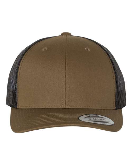 Classic Trucker Hat Curved Bill - Coyote Brown/ Black