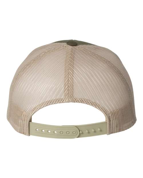Classic Trucker Hat Curved Bill - Moss/ Khaki