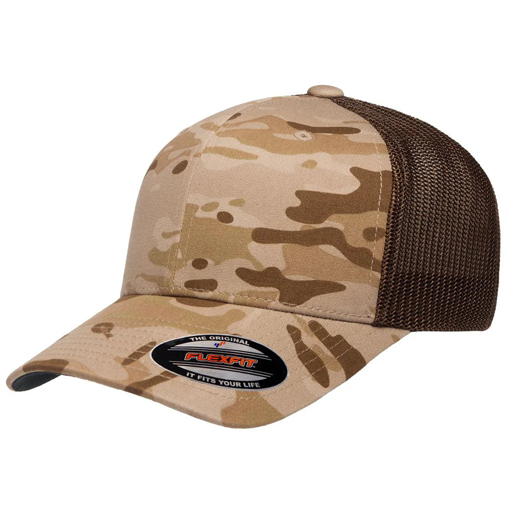 Flexfit Trucker - Multicam Arid/ Brown