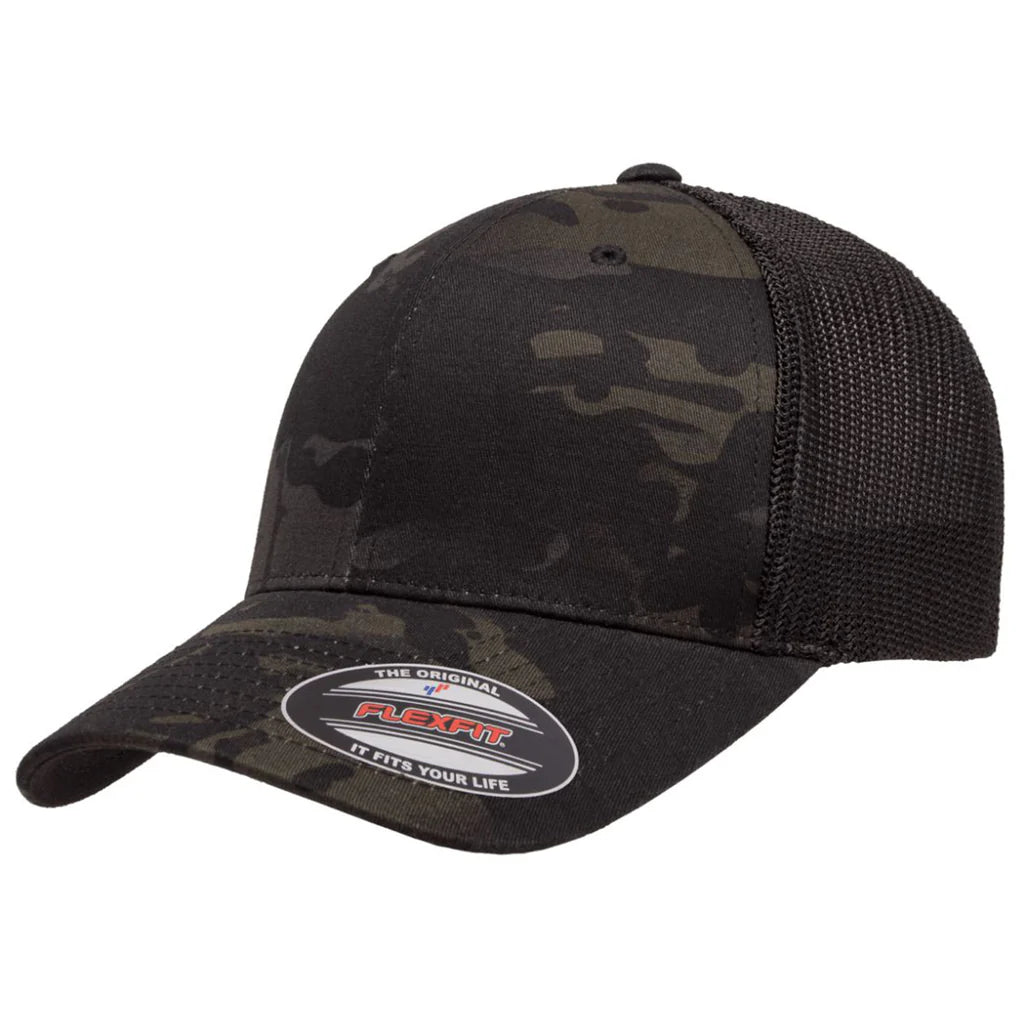 Flexfit Trucker - Multicam Black/ Black