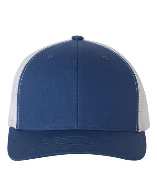 Classic Trucker Hat Curved Bill - Royal/ White
