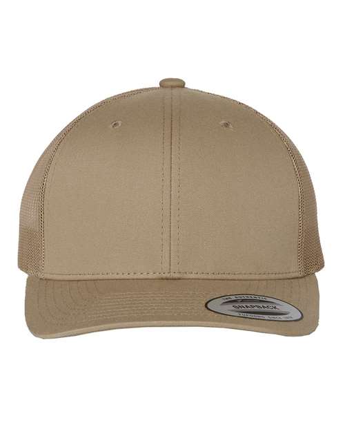Classic Trucker Hat Curved Bill - Khaki