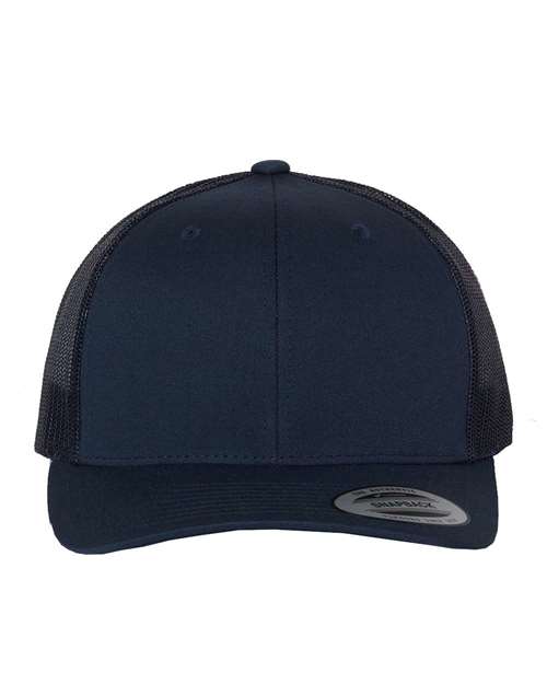 Classic Trucker Hat Curved Bill - Navy