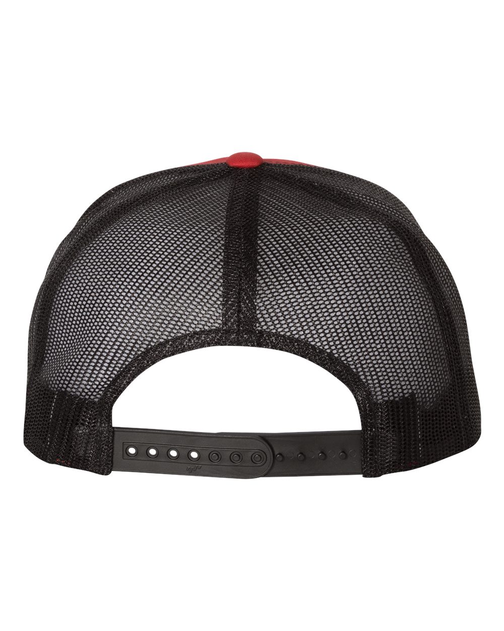 Classic Trucker Hat Flatbill - Red/Black