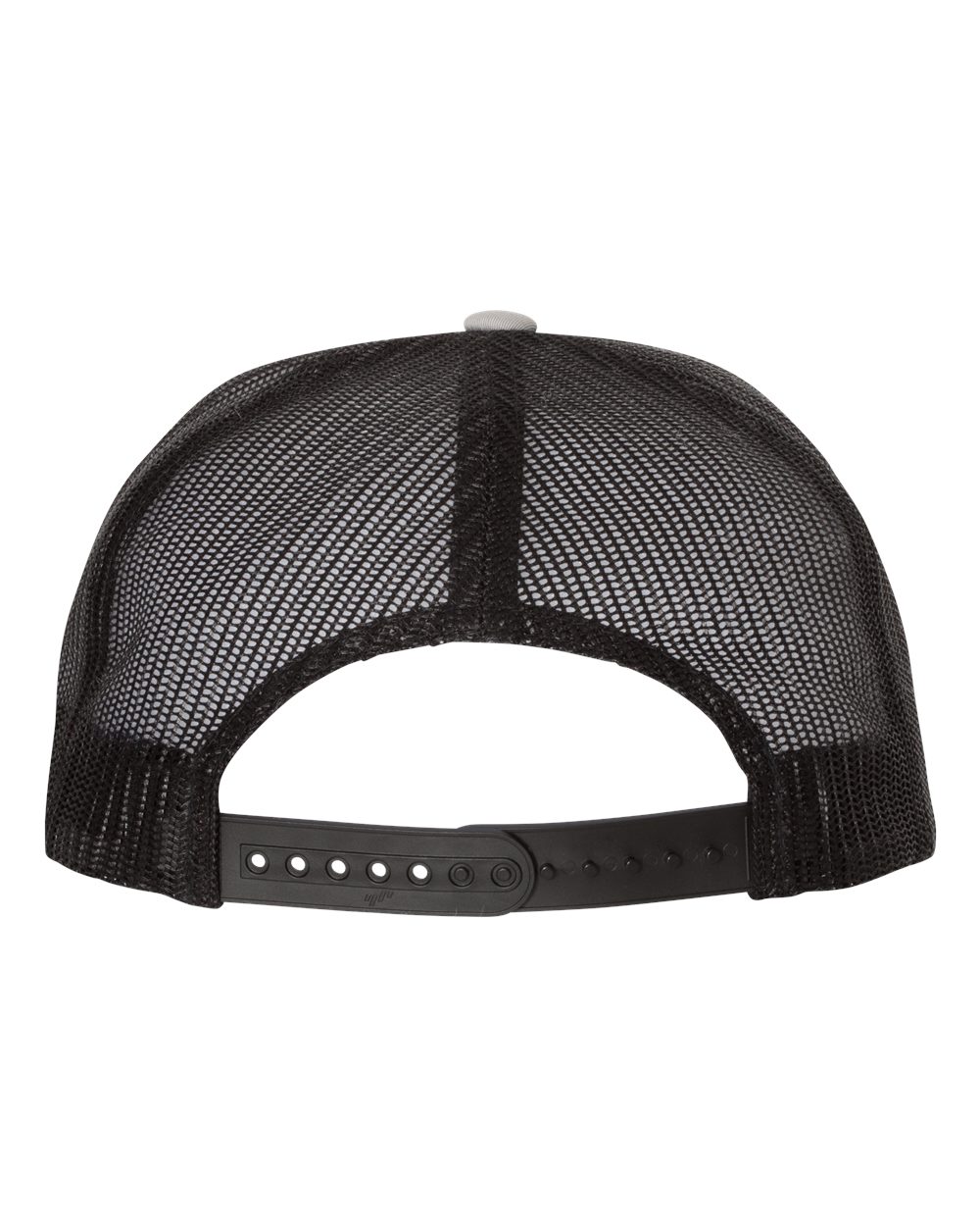 Classic Trucker Hat Flatbill - Silver/Black