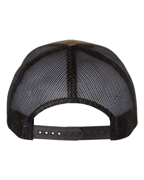 Classic Trucker Hat Curved Bill - Coyote Brown/ Black
