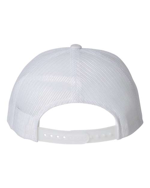 Classic Trucker Hat Curved Bill - White