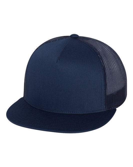 Classic Trucker Hat Flatbill - Navy