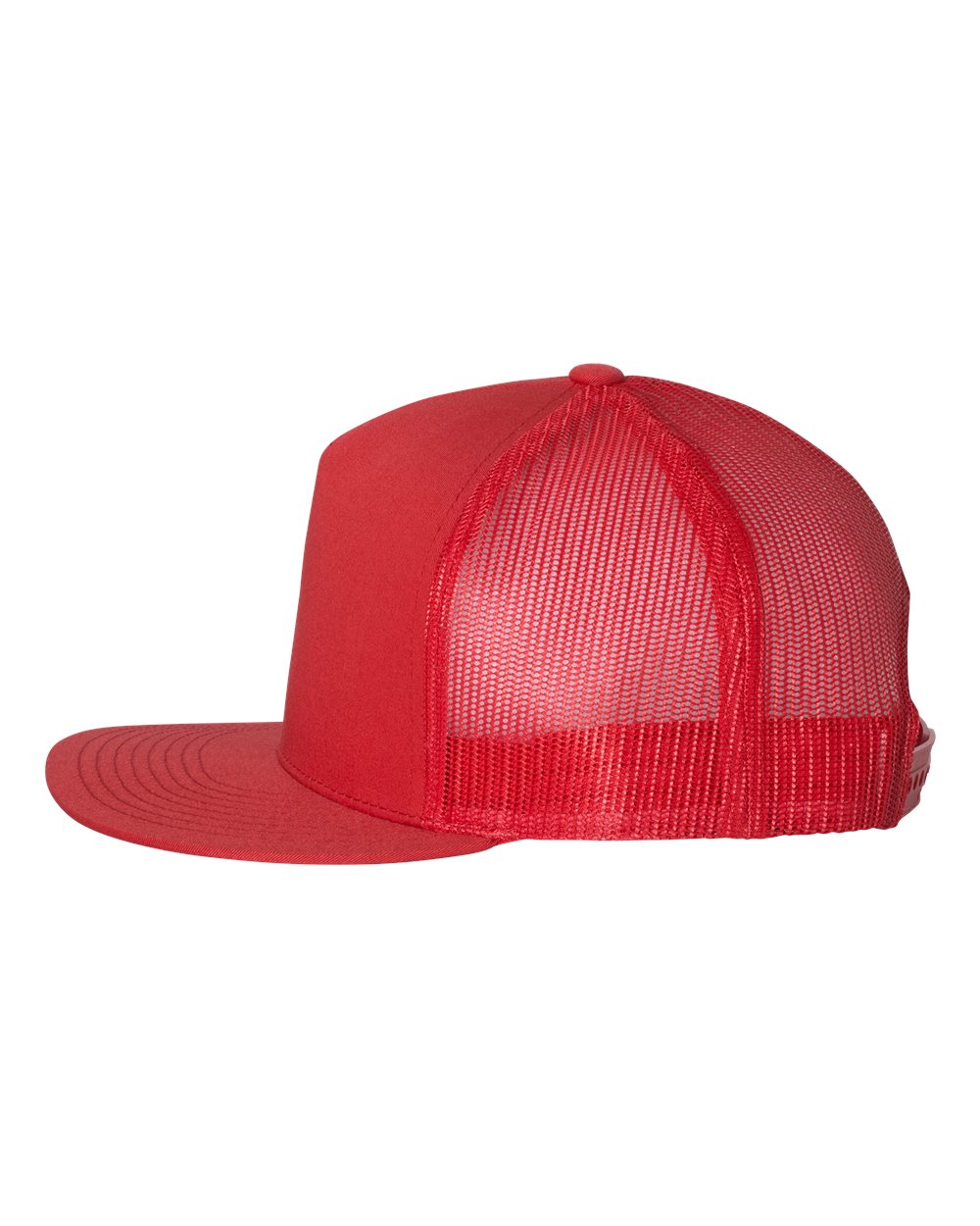 Classic Trucker Hat Flatbill - Red