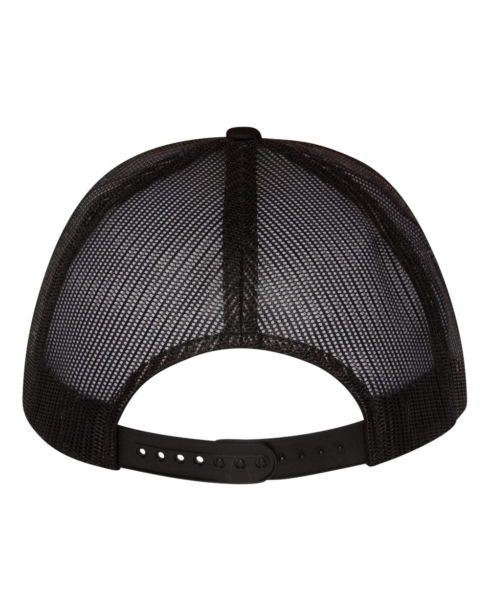 Classic Trucker Hat Flatbill - White/Black